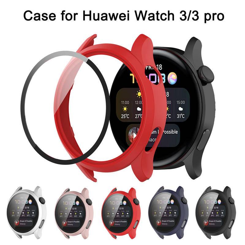 Case Pelindung Layar Tempered Glass 46mm Untuk Huawei GT3 GT2 Pro 42 46 MM GT2E Watch3 Pro 46 48mm Honor Magic2