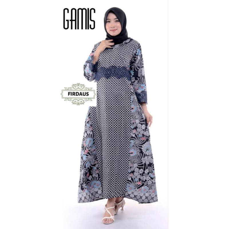 GAMIS KOMBI FIRDAUS ABU KONDANGAN KANTORAN SERAGAMAN MODERN KEKINIAN MURAH BATIK