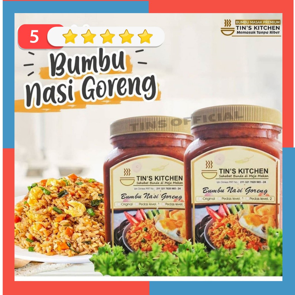 

Bumbu Masak TINS KITCHEN Nasi Goreng Instan Original Praktis Premium Rasa Resto 375gr