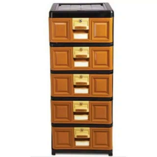 LEMARI PLASTIK / RAK PLASTIK SERBAGUNA / EXCEL / LACI PLASTIK 5 SUSUN