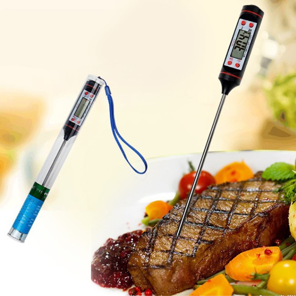 Termometer Makanan Minuman Food Thermometer Digital Suhu Minyak Air Kopi