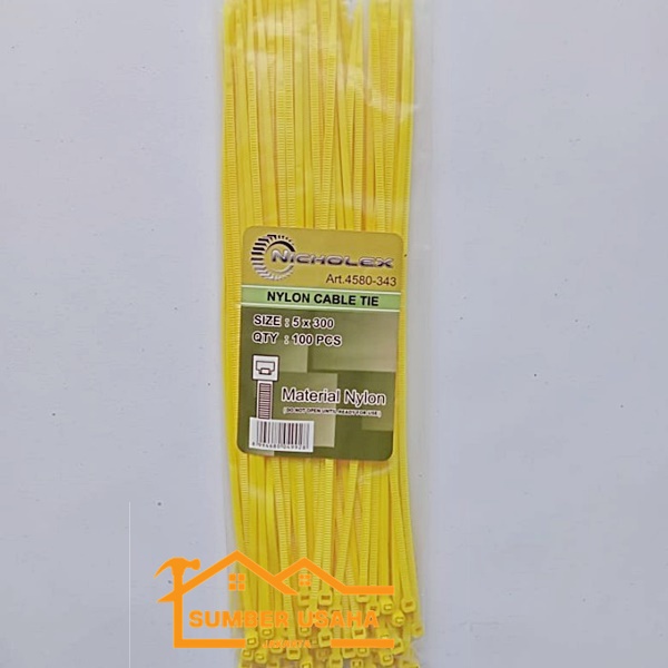 

Kabel Tis / Cable Tie / Kabel Ties Nicholex 5 x 300mm BAGUS SUJ