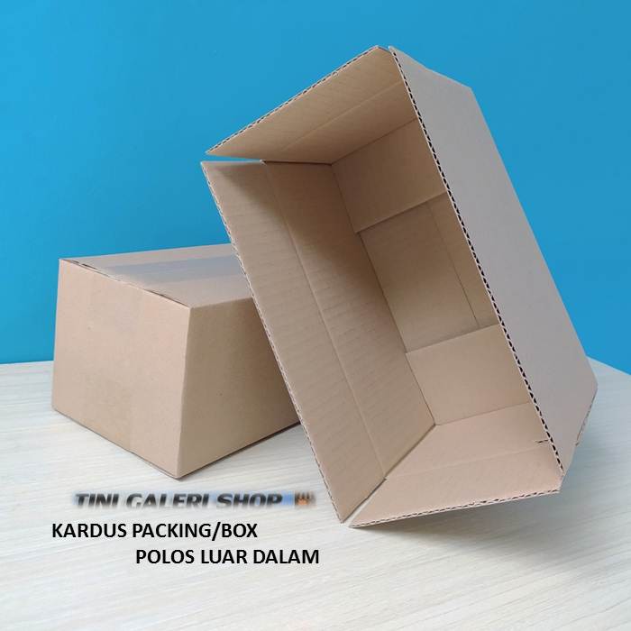 Kardus Packing Karton Box Uk.22x12x10 cm Polos Luar Dalam-1