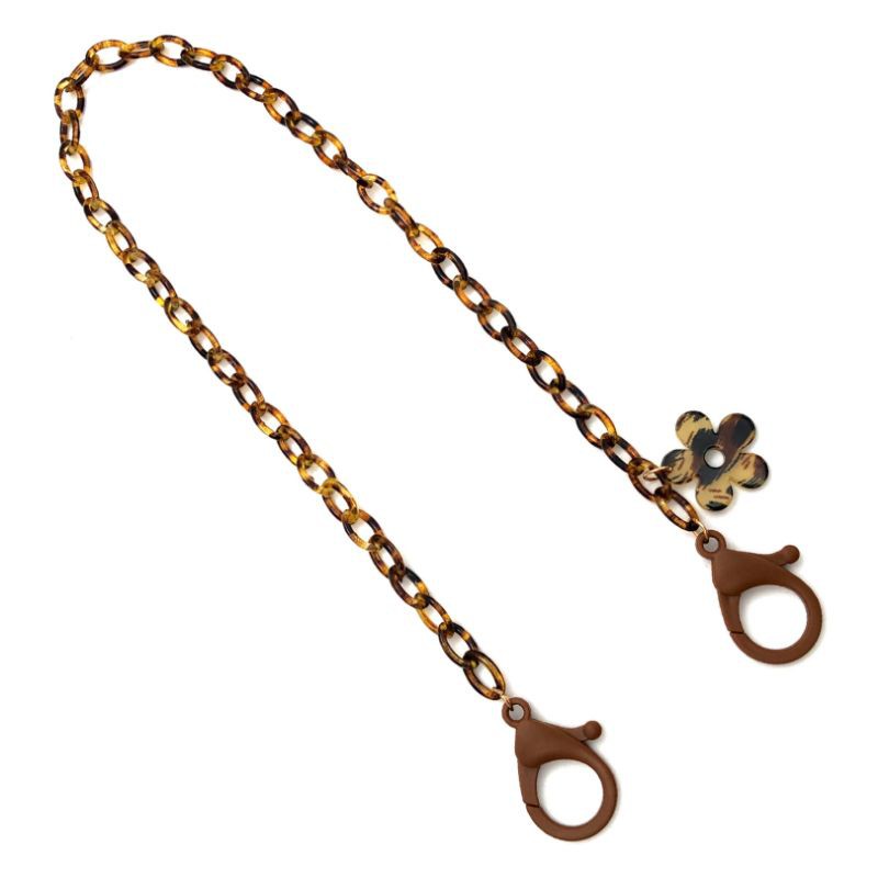 Strapmask model Flower Leopard / Tali Rantai model Flower Leopard / Pengikat Masker Flower Leopard