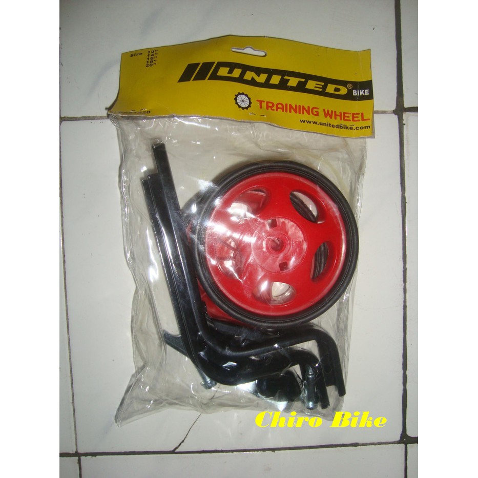 roda samping roda bantu untuk sepeda anak 12 16 18 united