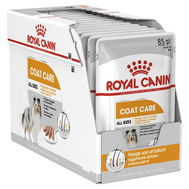 ROYAL CANIN COAT CARE DOG ALL SIZE 12PCS x 85GR WET FOOD (1BOX)