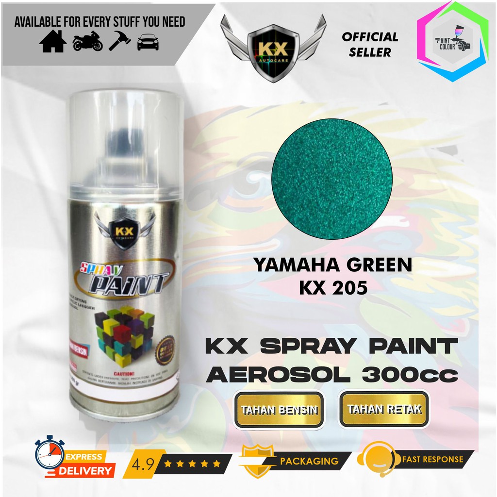 Cat Semprot Aerosol / Pylox KX Autocare Paint - KX 205 YAMAHA GREEN