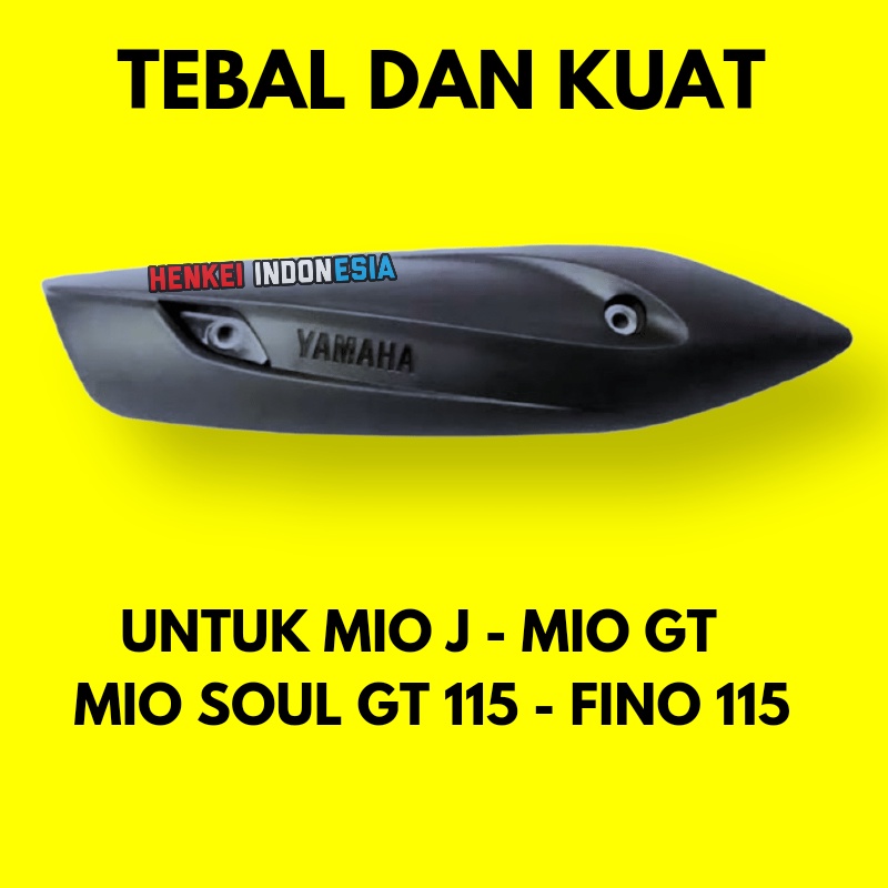 Tutup Knalpot Mio J - Cover Tameng Knalpot Mio J - Mio GT - Mio Soul GT 115 - Fino Fi 115