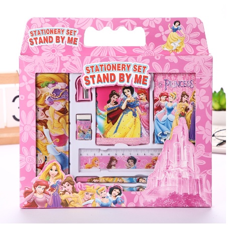 

⚡boyleexashop⚡stationary set stand by me Karakter Princess Paket Alat tulis set 8 in 1 box anak-anak sekolah kartun pengaris kotak pencil 8in1 school