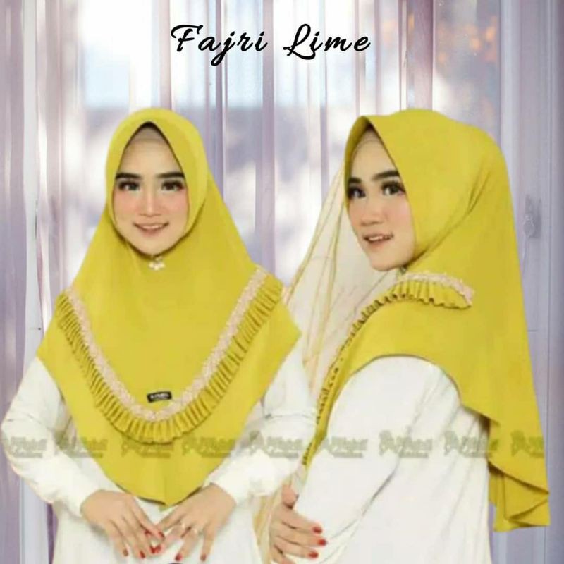 Fajri Lime / Hijab Instan / Jilbab Instan