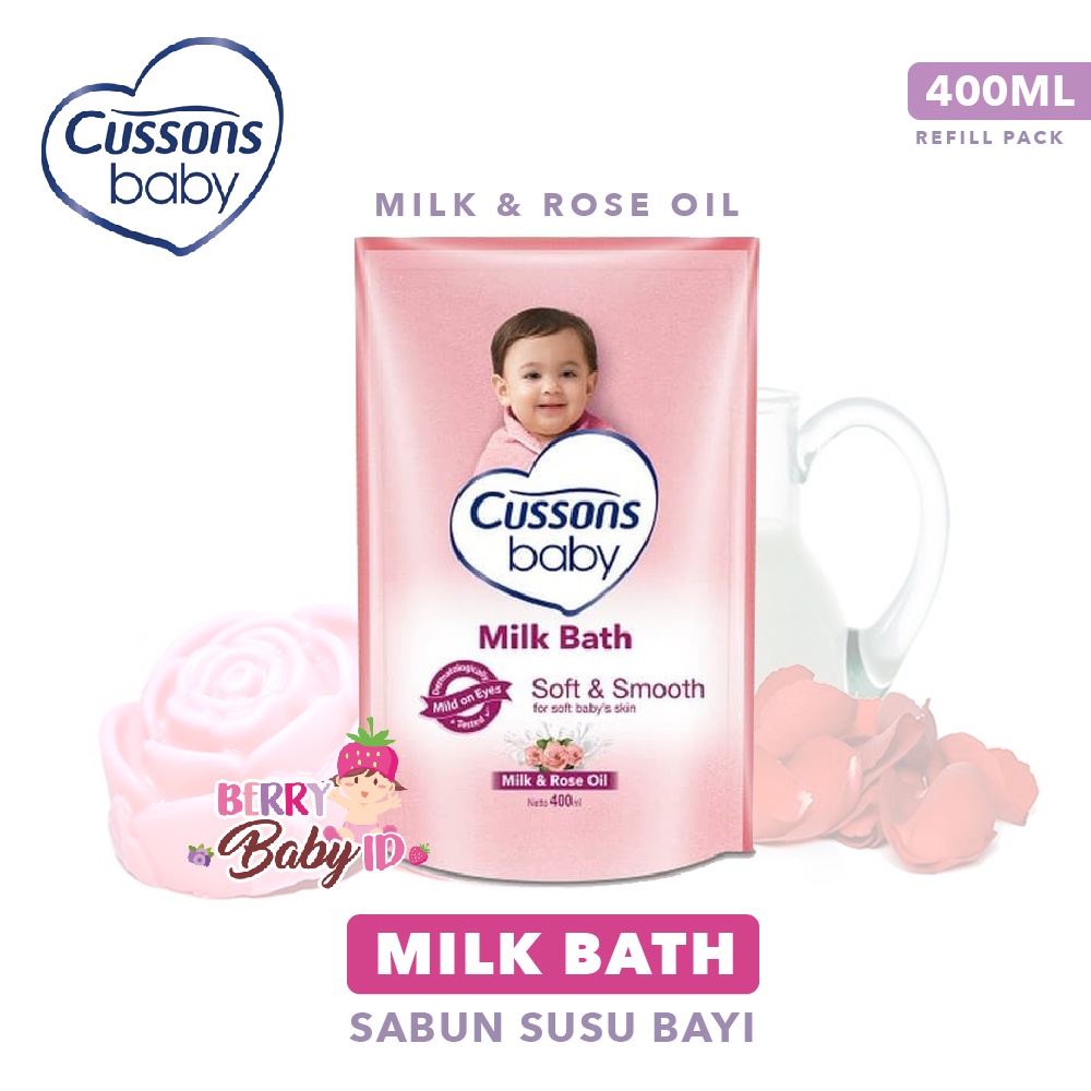 Cussons Baby Milk Bath Sabun Mandi Bayi 400 Ml Refill Pack Berry Mart