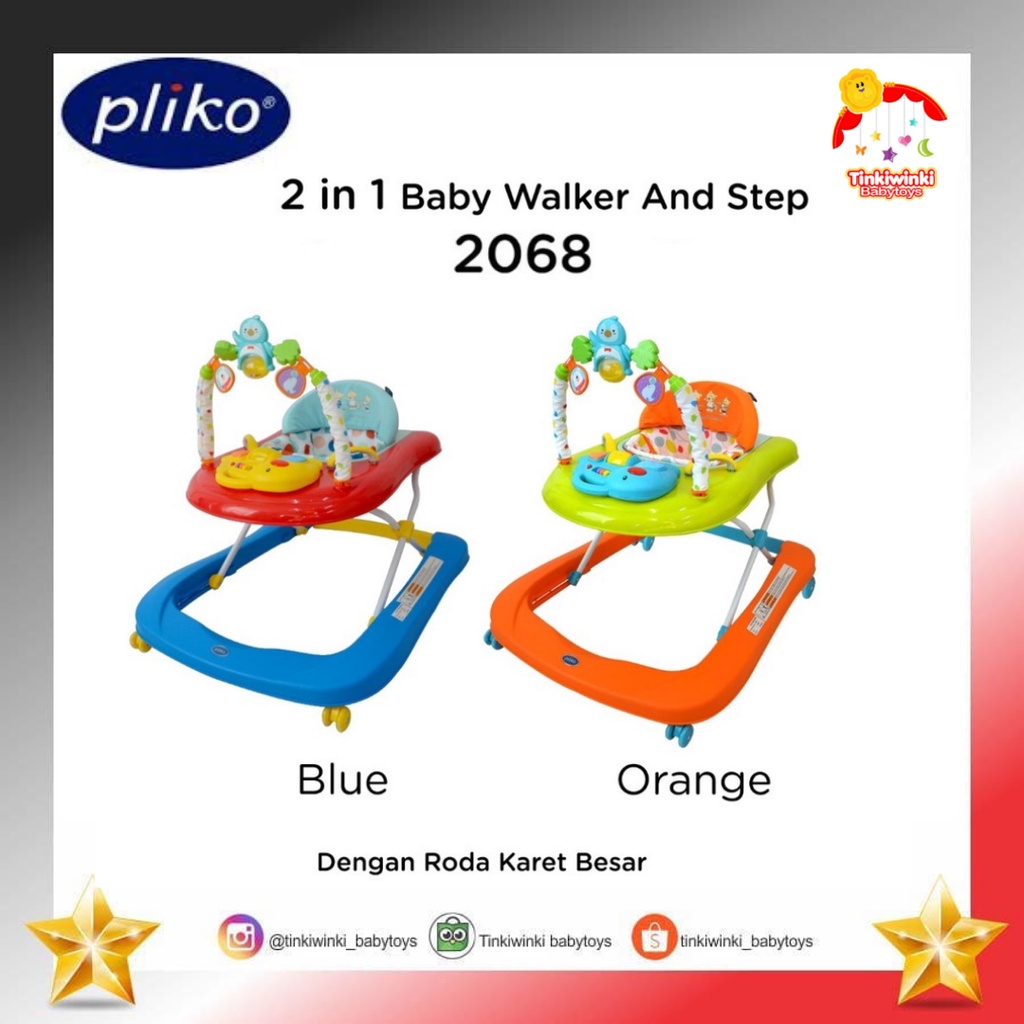 Pliko 2 in 1 Baby Walker and Step 2068