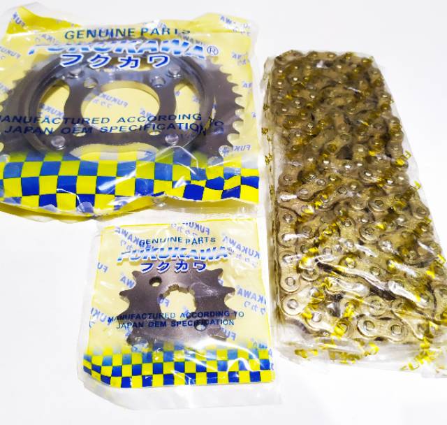 GEAR SET H.CS1 RANTAI GOLD FUKUKAWA GENUINE PARTS OEM JAPAN