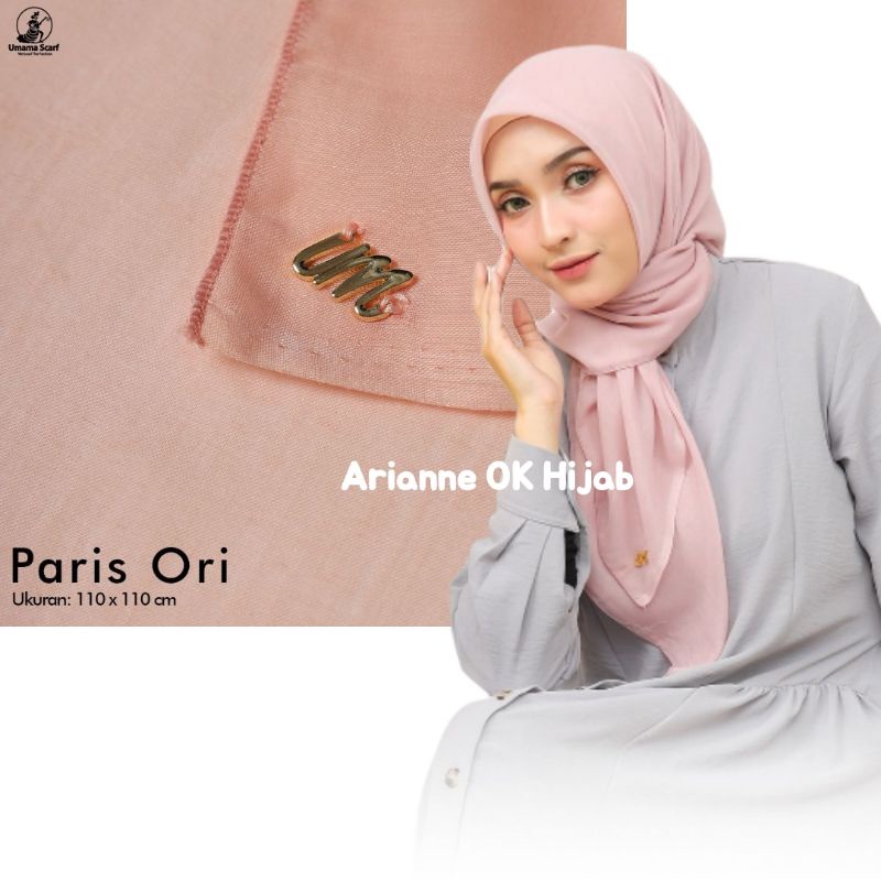 UMAMA HIJAB PARIS ORI JILBAB SEGI EMPAT POLOS SERI WARNA ORIGINAL BY UMAMA KERUDUNG PARIS JADUL