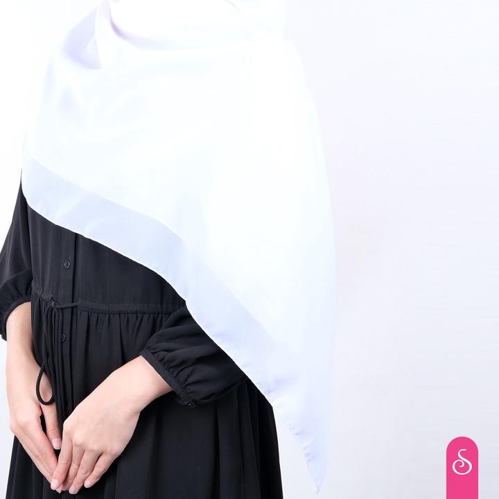 Ansania - Saudia Syari Hijab Kerudung Segi Empat Polos Seri Warna - Jilbab Saudia Grande Syari Hijab