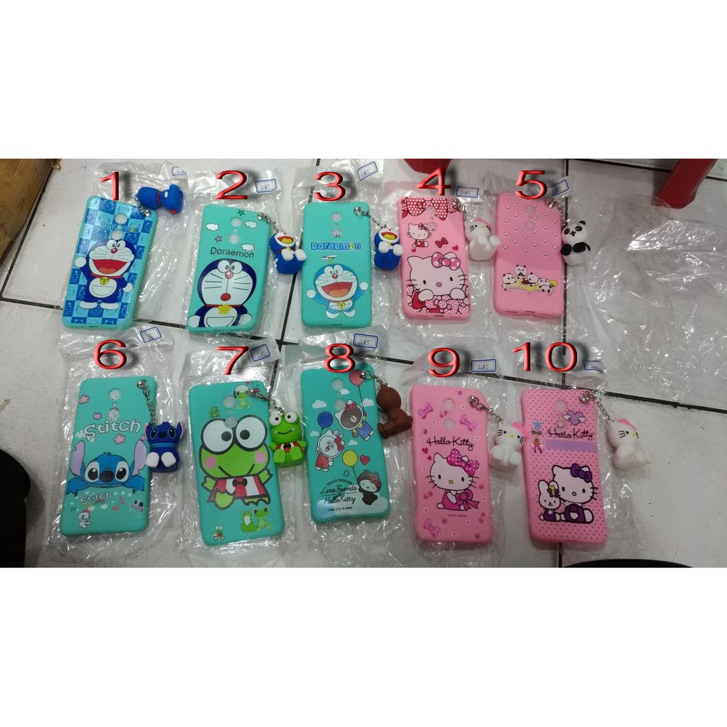 Case Jelly Double Doll 3D Disney Tempered Oppo F1s A59 F5 A83