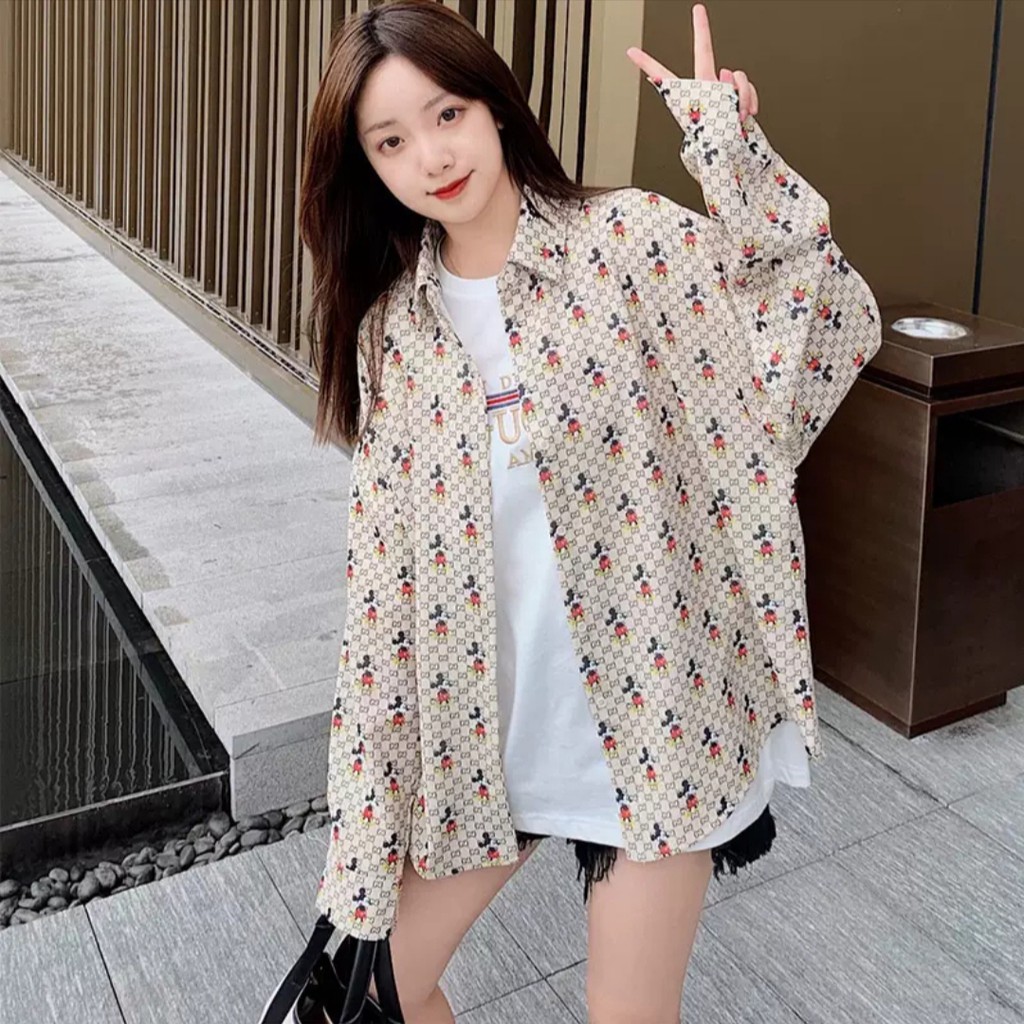 4102 3M THREE M TM KEMEJA DISNEYXGUCCI PREMIUM FASHION IMPORTIR TERMURAH IMPOR GROSIR MURAH IMPORT