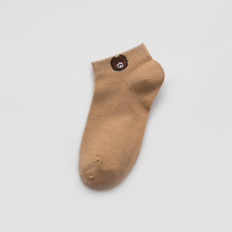 AliMaMa - KAOS KAKI BEAR - Kaus Kaki Perempuan Laki Laki Unisex Mata Kaki Ankle Sock Socks Murah Medan-COKSU