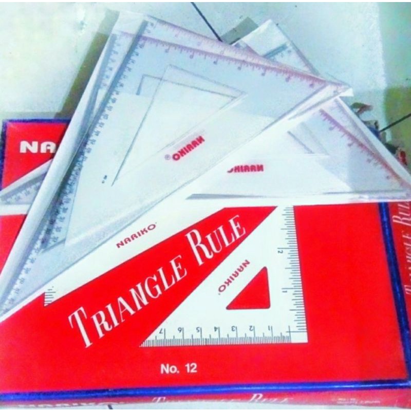 

Penggaris Segitiga Nariko Set No. 12/Triangle Rule