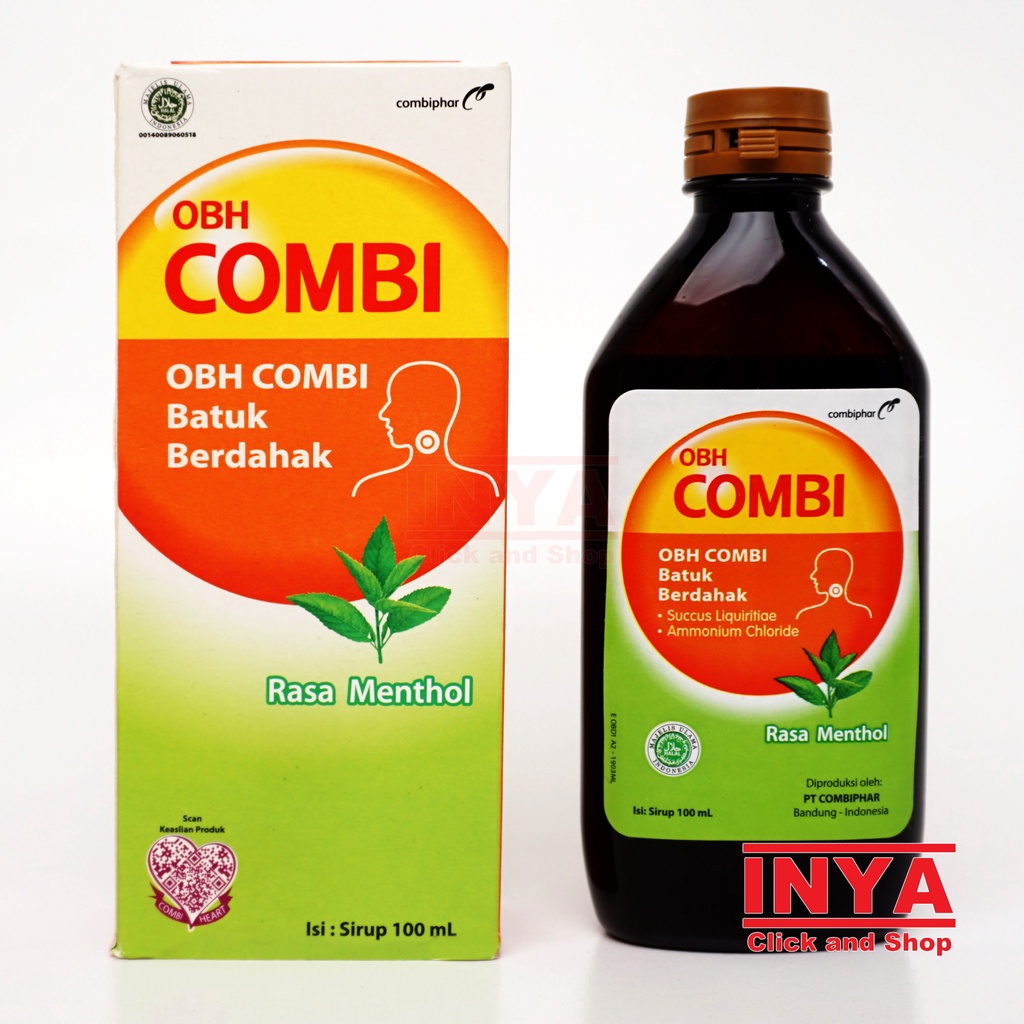 OBH COMBI BATUK BERDAHAK RASA MENTHOL 100ml - Obat Batuk