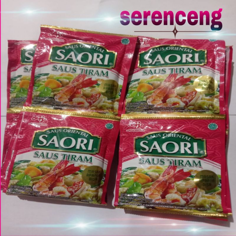 

saori saus tiram 1 renceng isi 10 sachet
