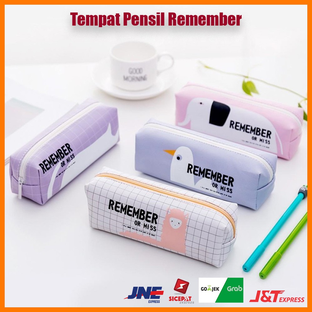 

Tempat Pensil Remember Tempat Kosmetik Wadah Pensil Peralatan Sekolah Murah - Biru