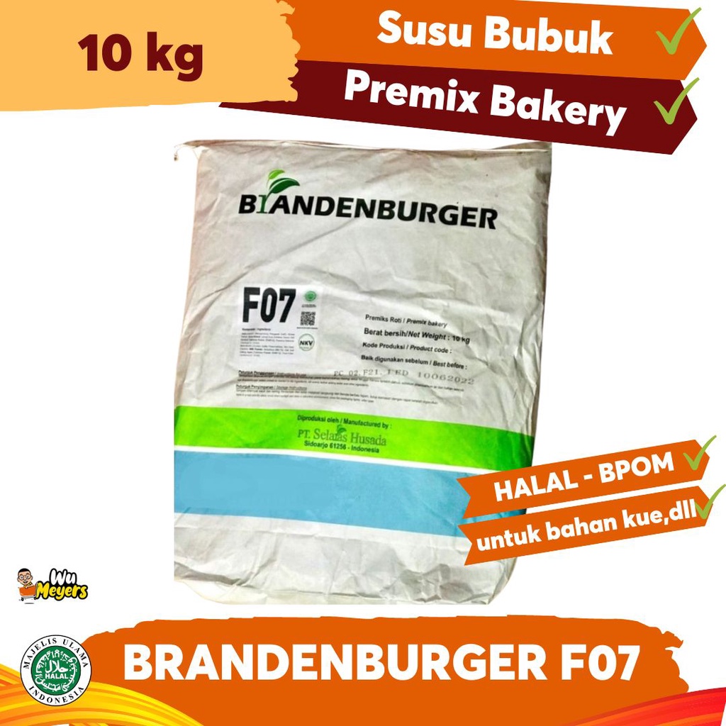 Susu Bubuk Brandenburger F07 10kg - Premix Bakery Bahan Kue