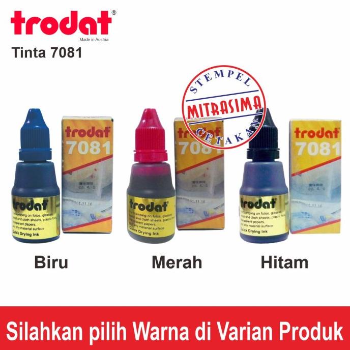 

(COD) Trodat 7081 ( Tinta stempel Permium Permanen ) TERBARU Kode 916