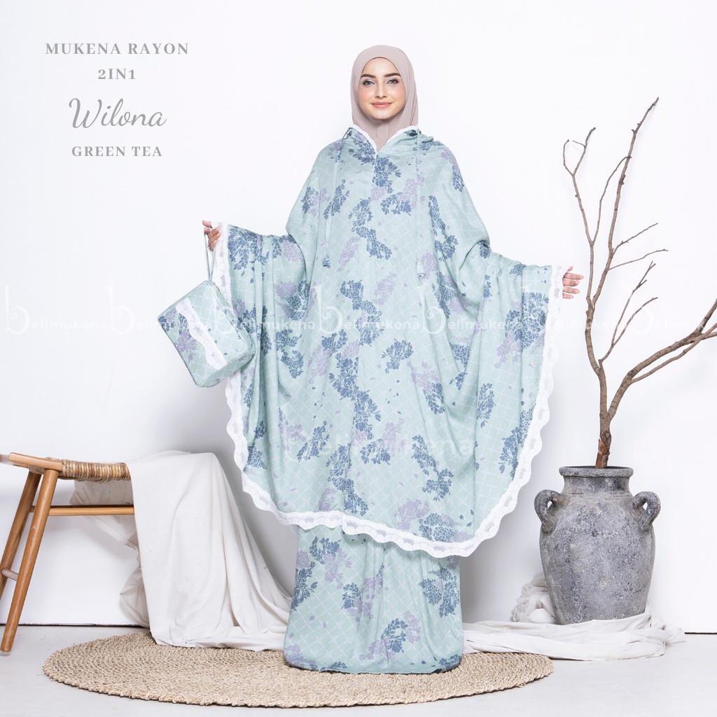 Mukena Dewasa Rayon Traveling 2in1 Wilona