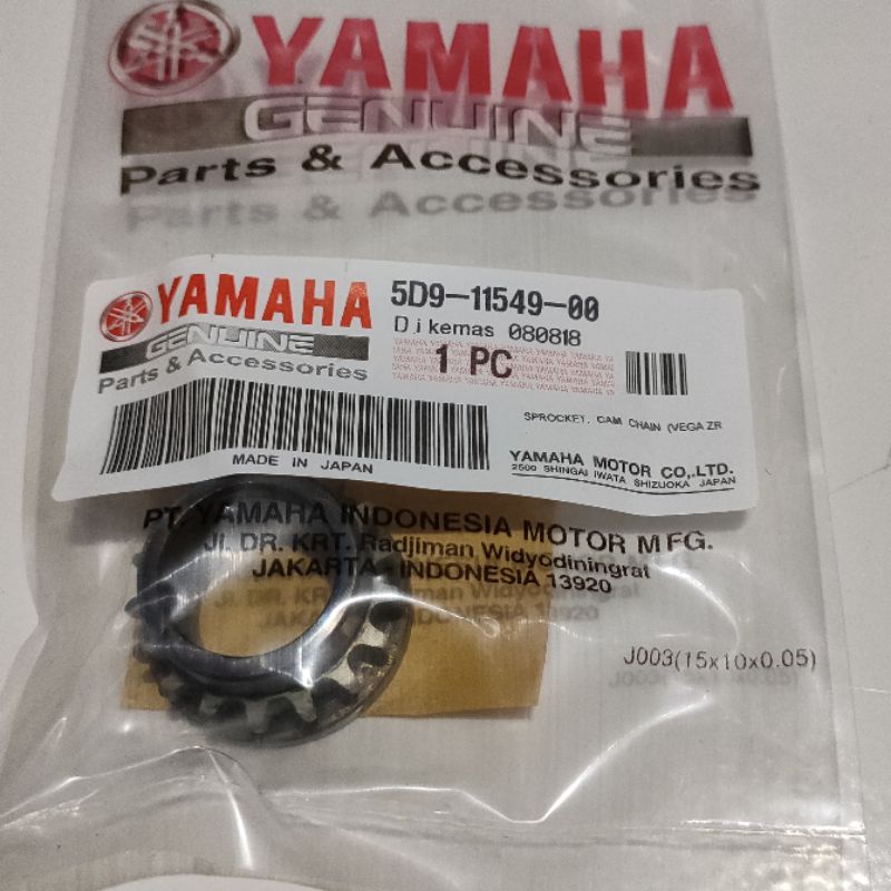 5D9-11549-00 Sprocket Cam Chain Gear kruk as kecil Vega ZR Jupiter Z New 2010