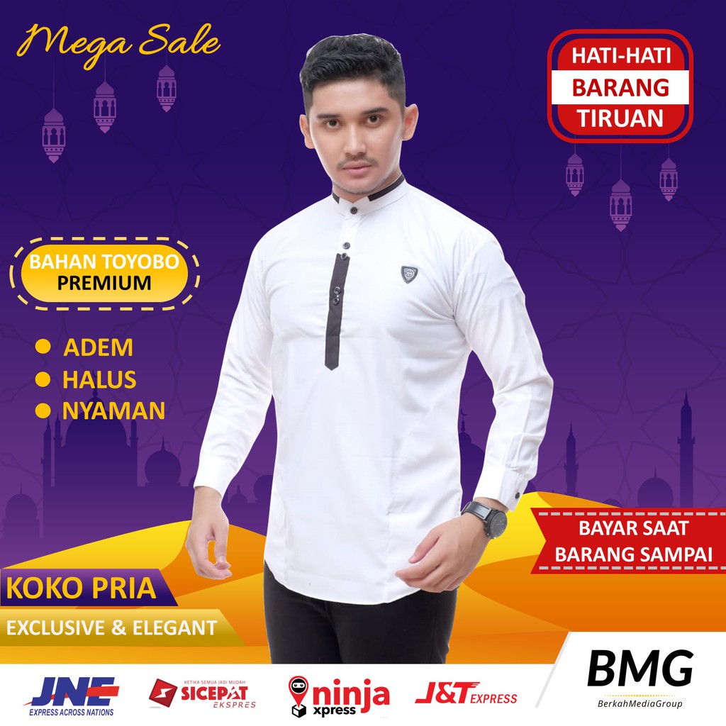 Baju Koko Dewasa Lengan Panjang Berkualitas Model Kemeja Baju Kokoh Kurta Dewasa