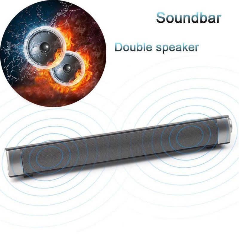 Mall Speaker Bluetooth Soundbar Home Theater Surrond Bass Portable + Remote Control TV Out LP-S