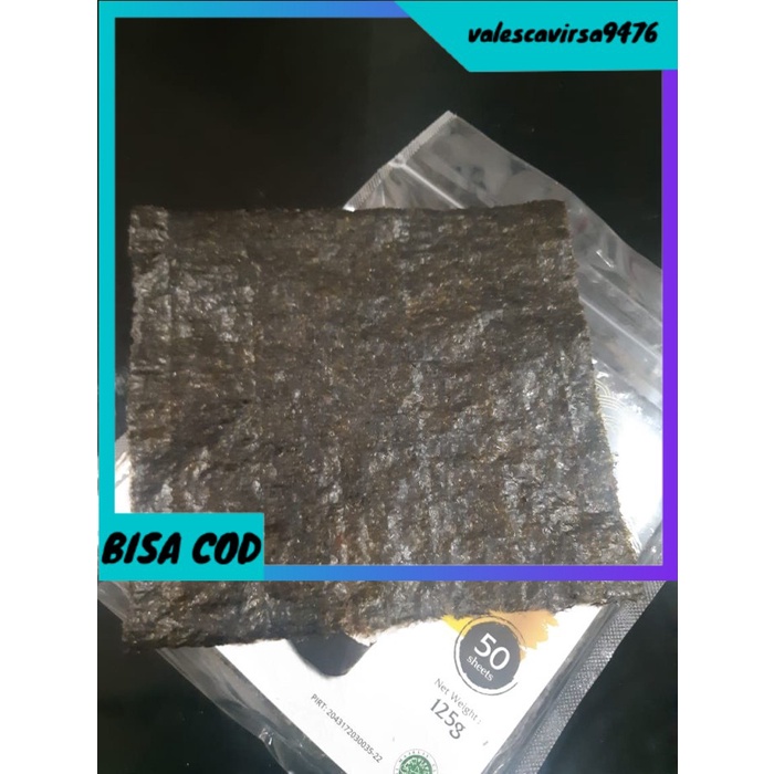 

⭐BISA COD⭐ Tokinori sushi nori HALAL rumput laut sushi korea kimbab 50 lembar