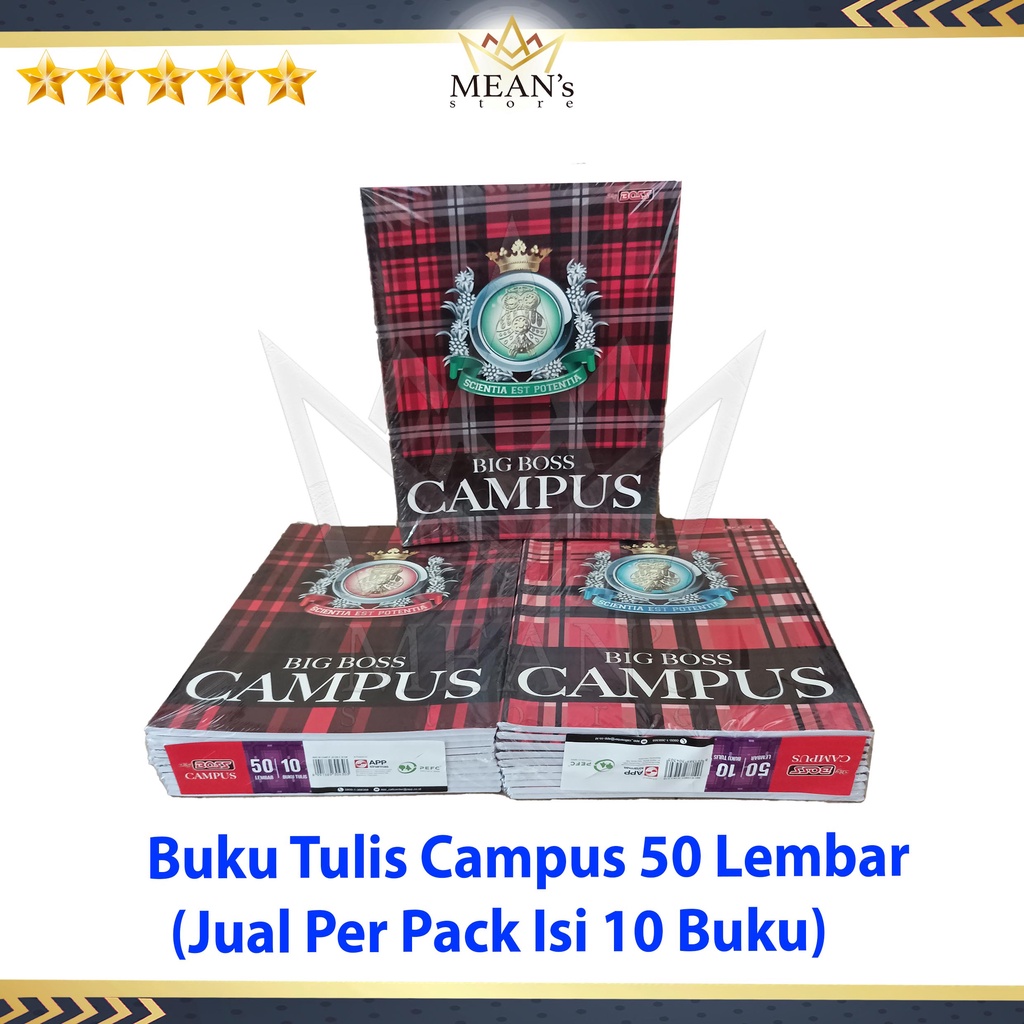 

Buku Tulis Big Boss Campus 50 Lembar / Buku Campus 50 / Kampus SMP SMK