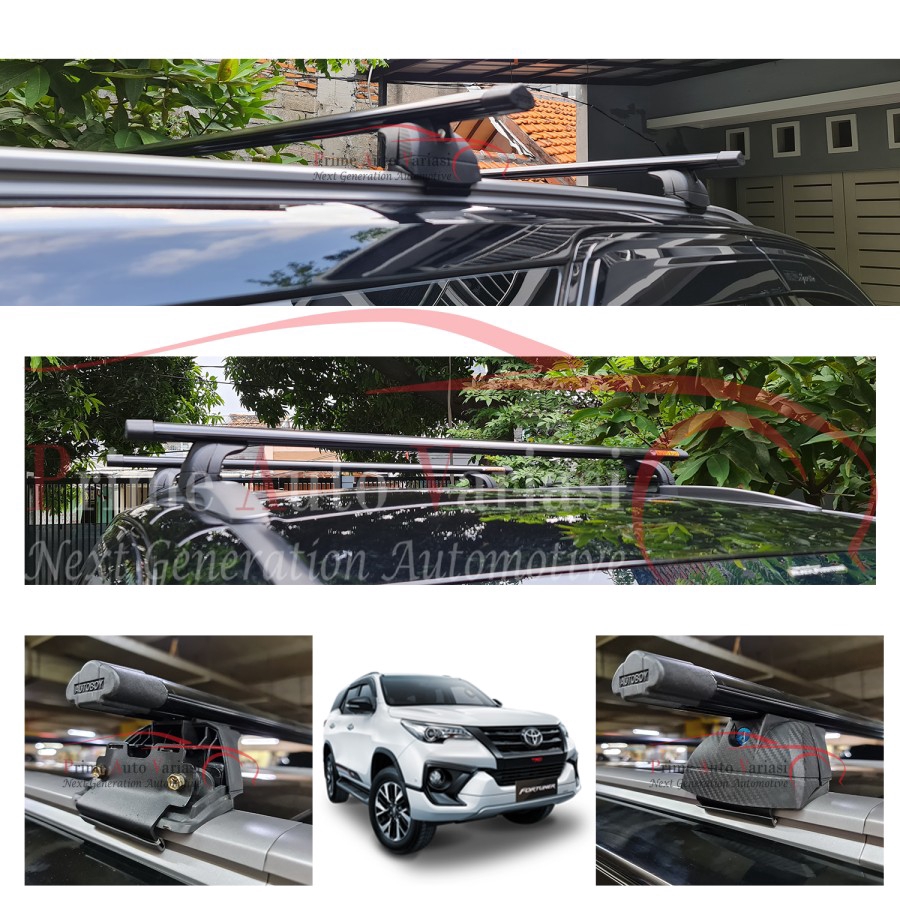 Roof Rack Crossbar Autoboy Premium Hitam - All New Fortuner Vrz