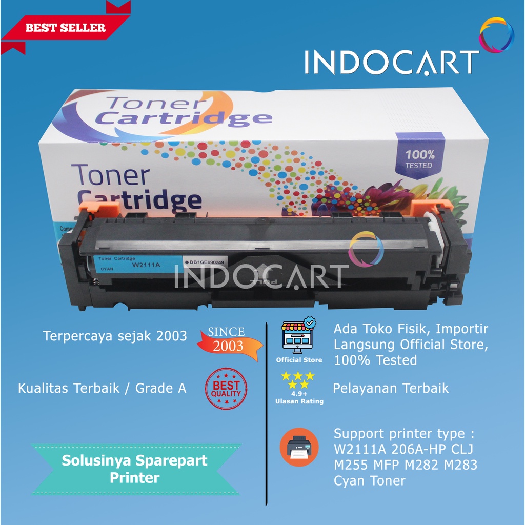 Toner Cartridge Compatible W2111A 206A-Printer HP M255 MFP M282 M283