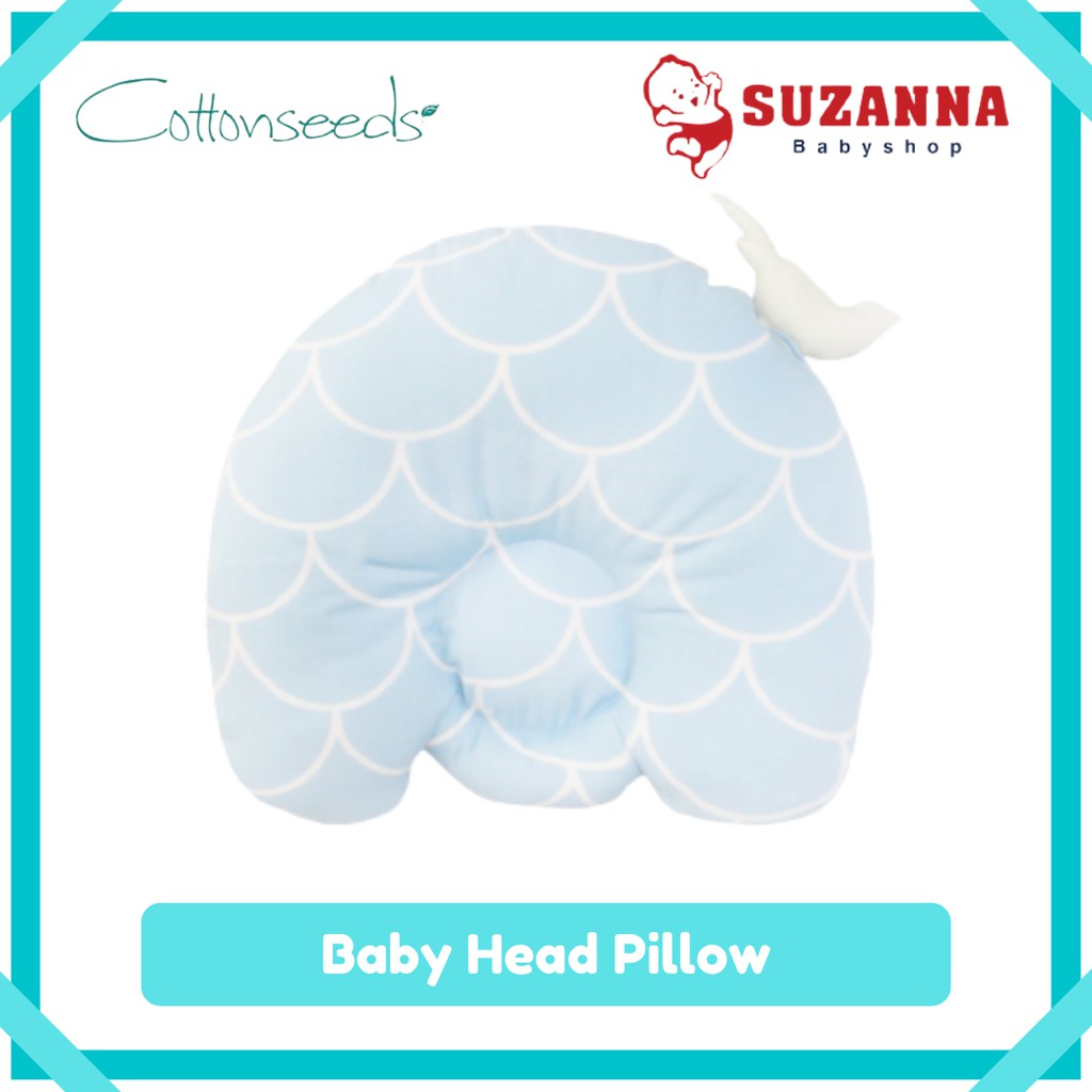 Suzanna babyshop - Cottonseeds Baby Head Pillow - Bantal Peyang
