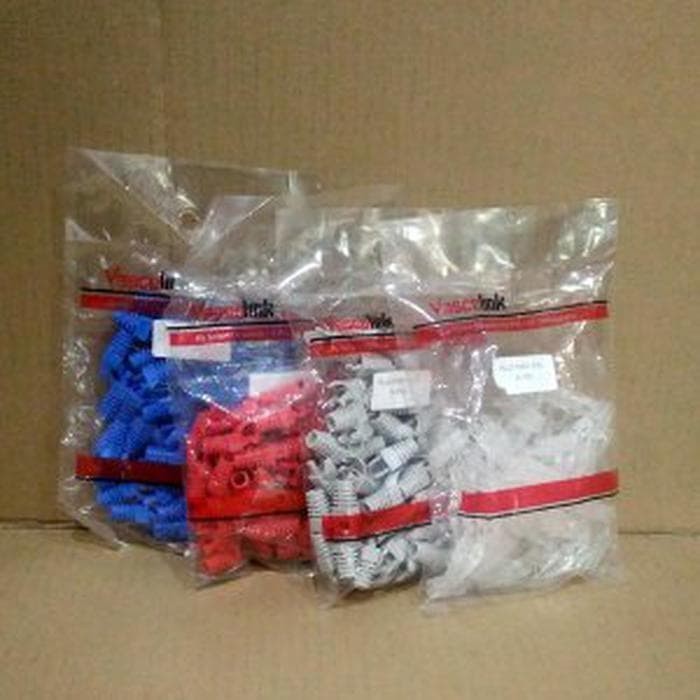 PLUGBOOT Isi 50 Pcs/Karet Konektor UTP RJ45/Plug Boot vascolink cat 5