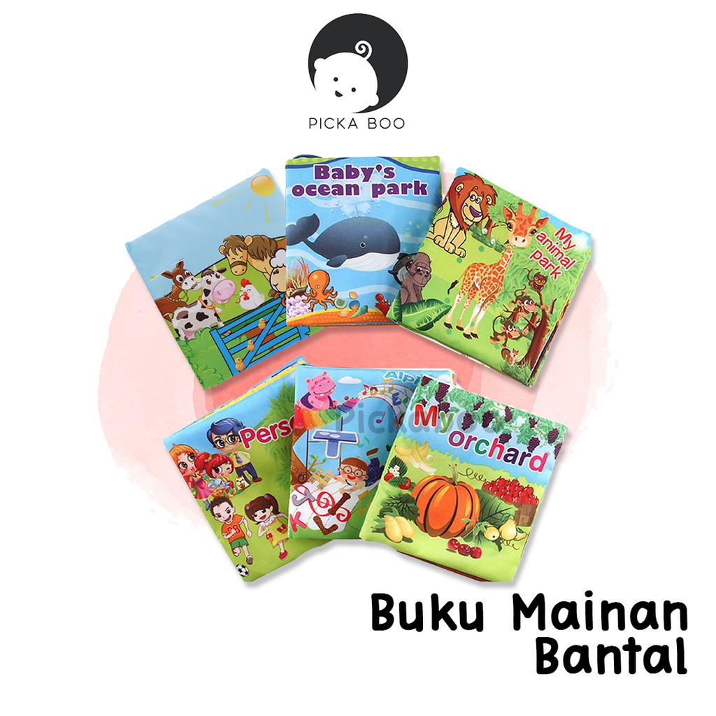 Buku Bantal Edukatif Bayi  Cerita Buku Mainan  Bayi  Kain Kid 