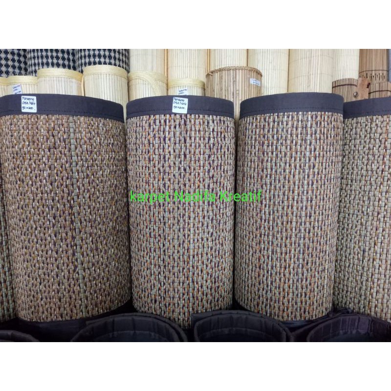 karpet, tikar mendong, tikar lantai, tikar motif, karpet mendong, tikar pandan ukuran 2,7mX1m