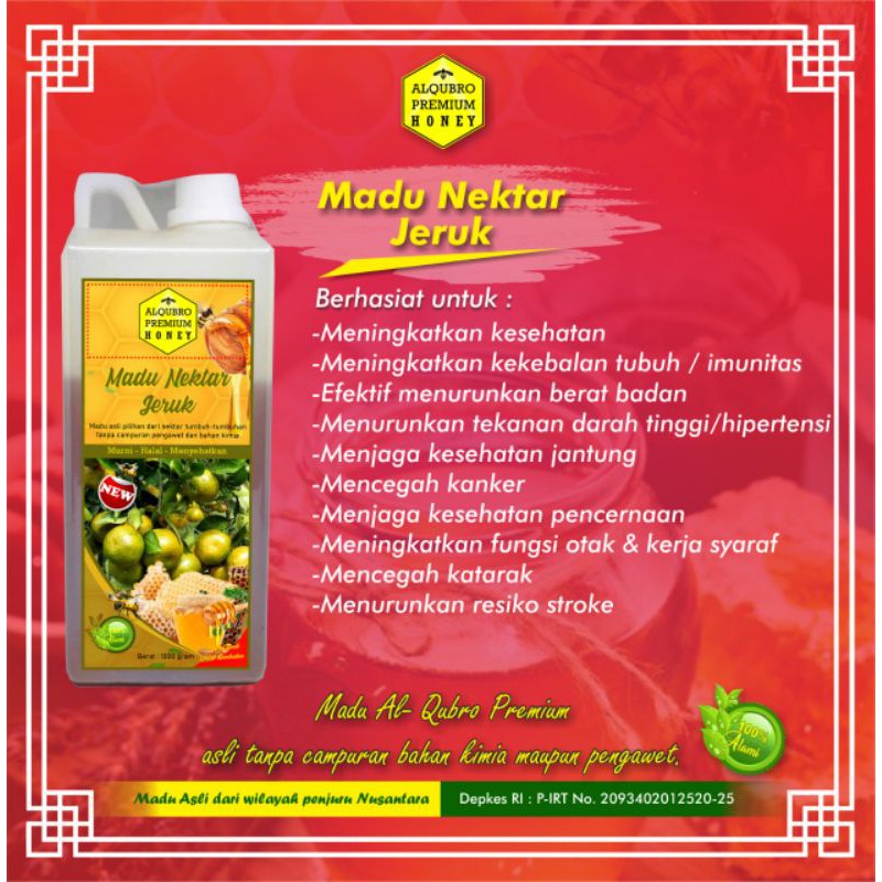 

Madu Alqubro Premium Honey Madu Nektar Jeruk