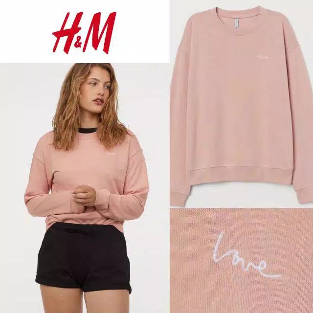 love sweatshirt h&m