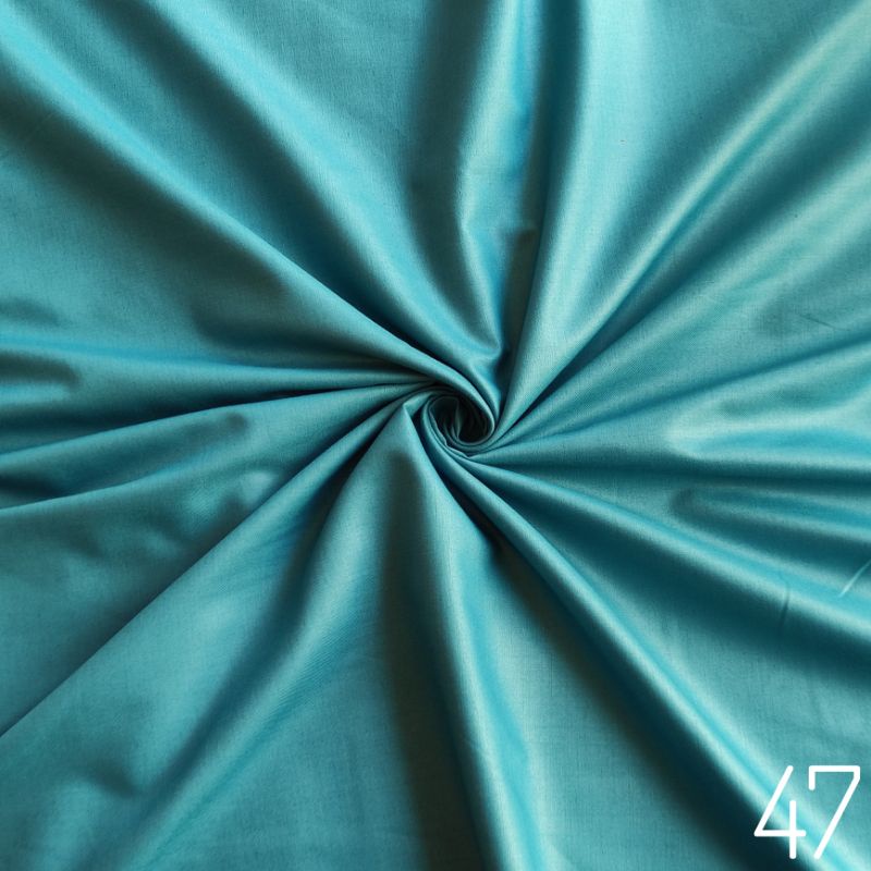 Kain Katun Toyobo Fodu Premium 0.5 Meter (Seri 1) - Bahan Katun Podu Cotton Koko Gamis Meteran-Toska - 47