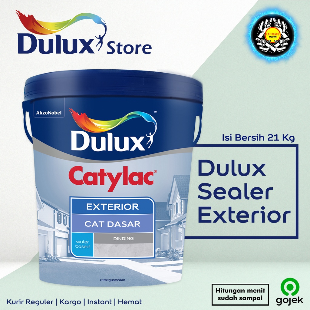 SEALER CAT DASAR DULUX CATYLAC EXTERIOR KHUSUS TEMBOK LUAR 21 KG TAHAN CUACA PANAS HUJAN BADAI / ALK