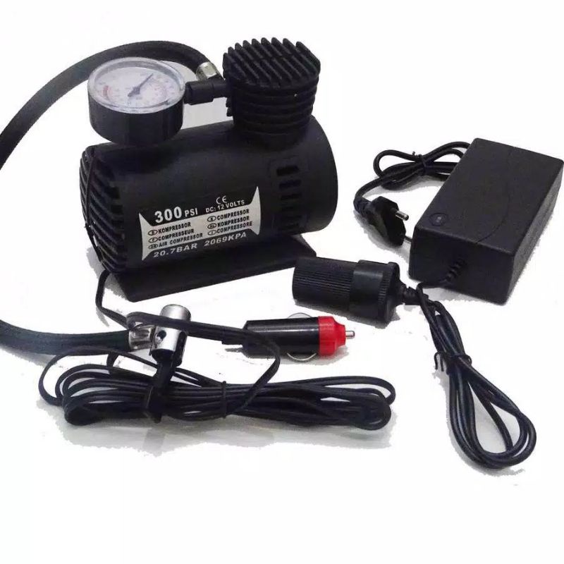 nankai kompresor mini lengkap sama adaptor AC/DC