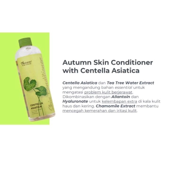 Autumn Skin Conditioner With Hatomugi Extract 500mL Original BPOM By Autumn Pure Nature