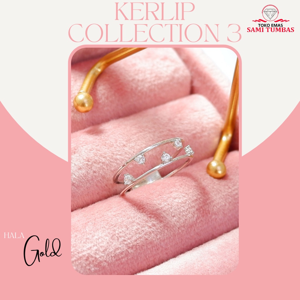 Cincin Emas Kerlip Vol 3 by Hala Gold 18K RI210493