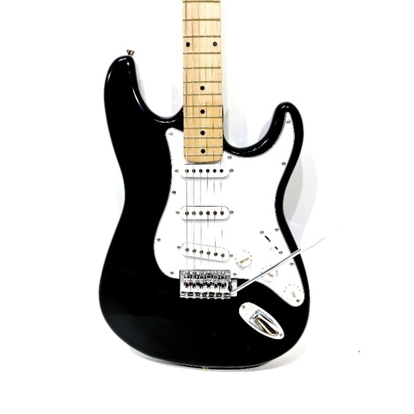 Gitar Elektrik Merk Fender Model Strato Caster Black / Hitam Bonus Tas dan Kabel Jack Stratocaster Listrik Murah Jakarta