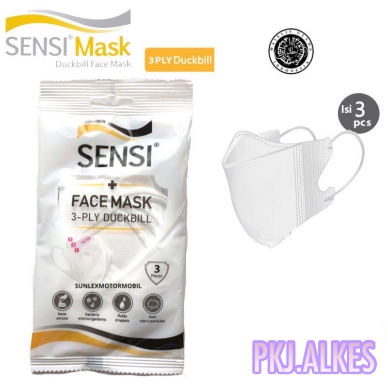 MASKER DUCKBILL SENSI ISI 3 ASLI