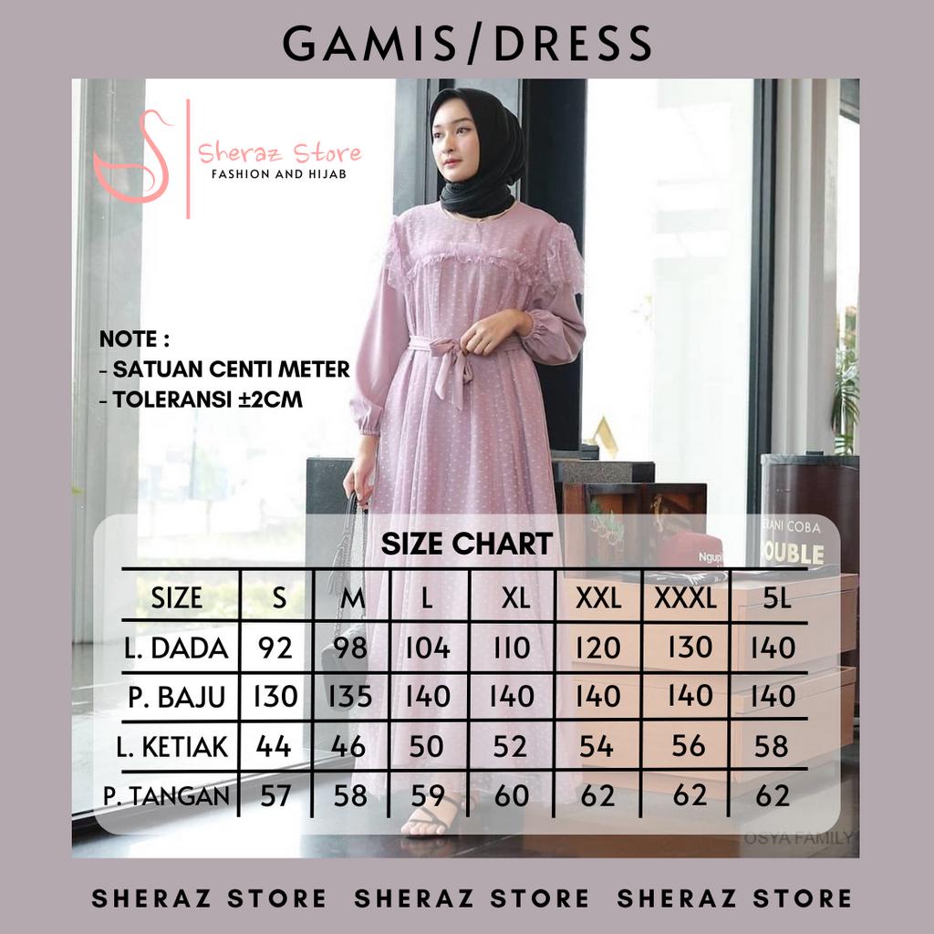 ALETA GOWN S M L XL XXL XXXL 5L Gamis Dress Putih Hitam Sage Green Jumbo Ld 120 130 140 Crinkle Airflow Terbaru